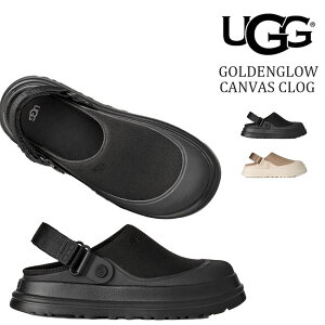 �A�O ���f�B�[�X �X���b�|�� �V���[�Y �S�[���f���O���E �L�����o�X �N���b�O UGG GOLDENGLOW CANVAS CLOG 1175295
