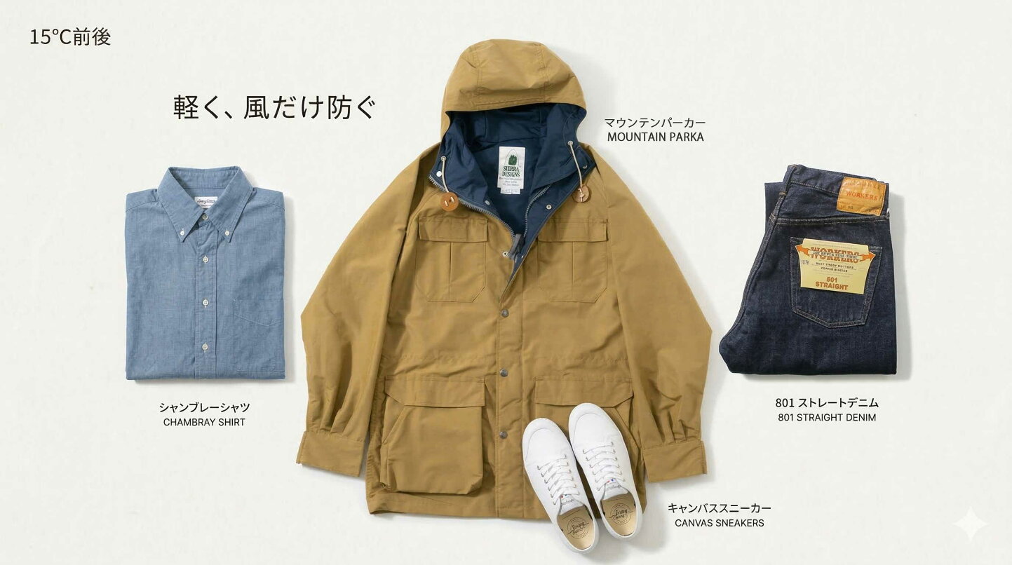 楽天市場 | FLISCO - 気温別｜15℃以下のトップス・アウターコーデ