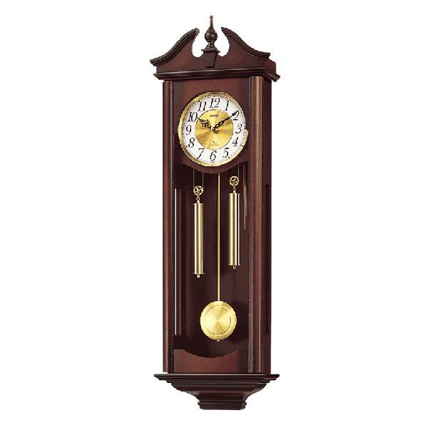 送料無料 プレゼントにおすすめ 時計と雑貨の通販サイトFLOAT 百貨店 リズム時計 キャロラインR 掛時計 柱時計 人気のクリスマスアイテムがいっぱい 4MJ742RH06 クォーツ 正規品 振り子時計 RHYTHM