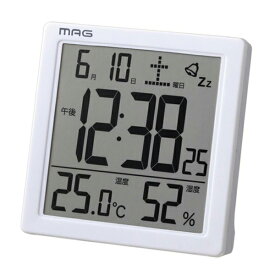 ノア精密 温湿度表示 カレンダー表示 目覚まし時計 置時計 カッシーニ T-726 WH-Z【ノア正規販売店】【NOA】【プレゼントにおすすめ】【モノ・フロート】