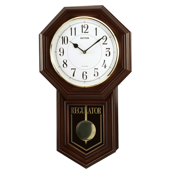 送料無料 プレゼントにおすすめ 激安通販専門店 時計と雑貨の通販サイトFLOAT リズム時計 アナログ 振り子時計 正規品 ベングラーR 掛時計 RHYTHM 値下げ 4MJA03RH06