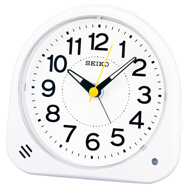 プレゼントにおすすめ 時計と雑貨の通販サイトFLOAT セイコークロック 【WEB限定】 電子音 自動点灯 目ざまし時計 置時計 豊富な品 スヌーズ スイープセコンド KR510W SEIKO 正規品