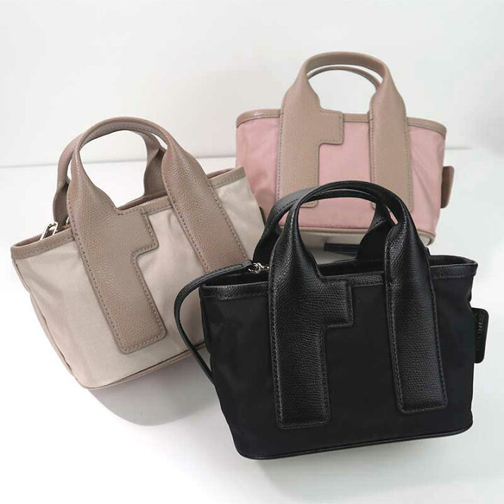 美品◇FURLA フルラ ミニ2WAYバッグ/PIUMA レザー×ナイロン WE00619  