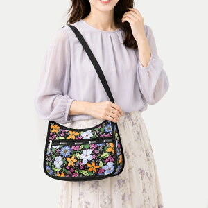 LESPORTSAC(レスポートサック) ショルダーバッグ - グレー×黒×マルチ 
