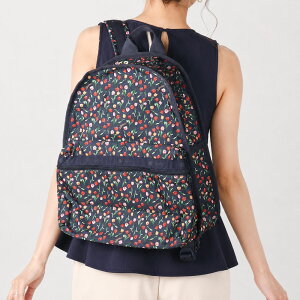 ���X�|�[�g�T�b�N LeSportsac �����b�N�T�b�N ���f�B�[�X BASIC BACKPACK �o�b�N�p�b�N �`���[���b�v �ԕ� �}���`�J���[ �l�C�r�[ 7812 U229