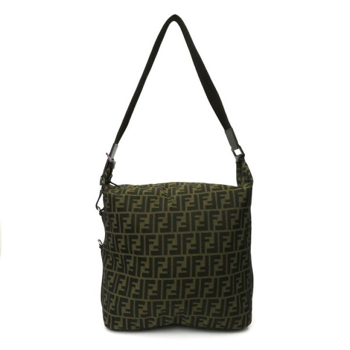 楽天市場】FENDI フェンディ ズッカ柄 キャンバス×レザー大型 