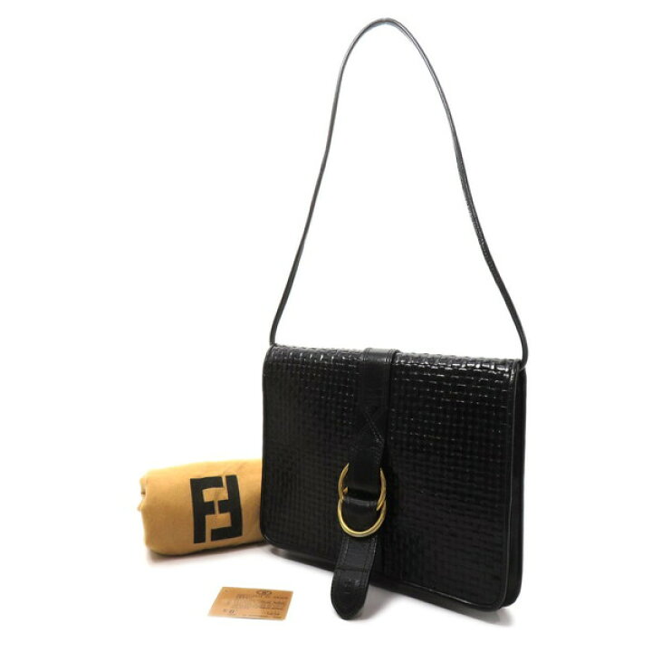 楽天市場】FENDI フェンディ FFロゴ Wリング センターベルト 編み込み 