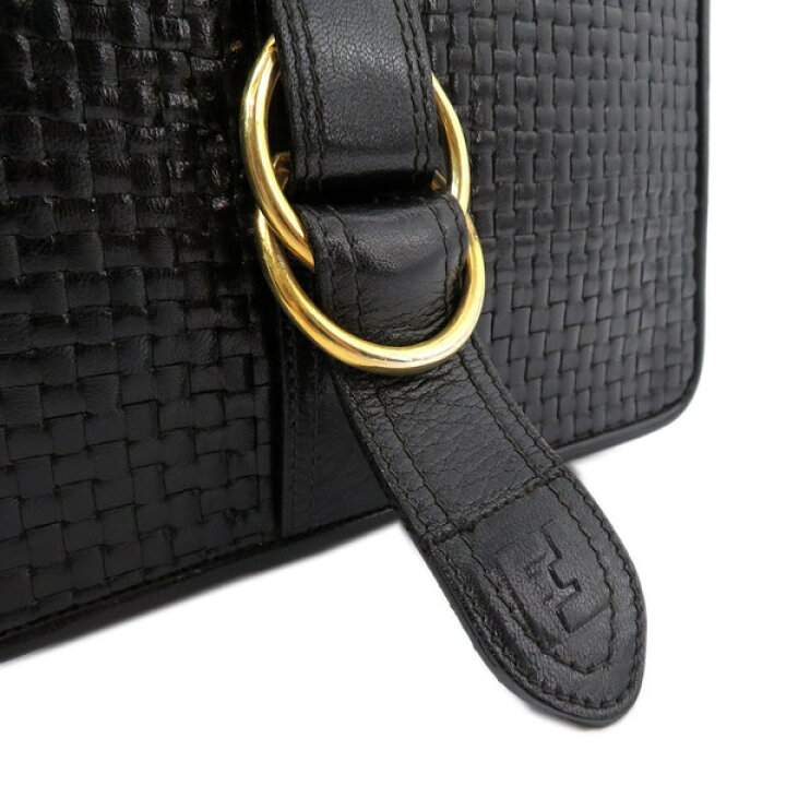 楽天市場】FENDI フェンディ FFロゴ Wリング センターベルト 編み込み 
