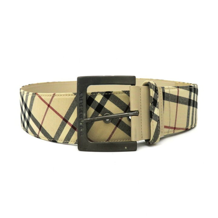 楽天市場】BURBERRY バーバリー ノバチェック柄キャンバスベルト 