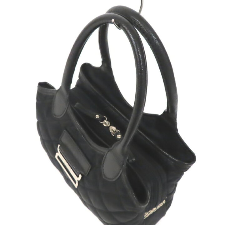 楽天市場】【美品】DAKS ダックス ロゴ シルバー金具 キルティング 