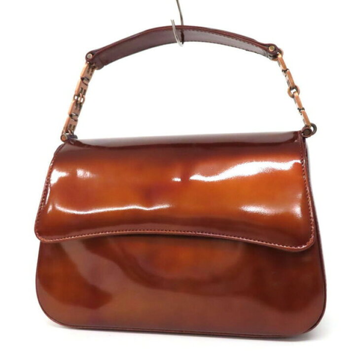 楽天市場】【美品】BALLY バリー Bロゴチェーン エナメルレザー ワン 