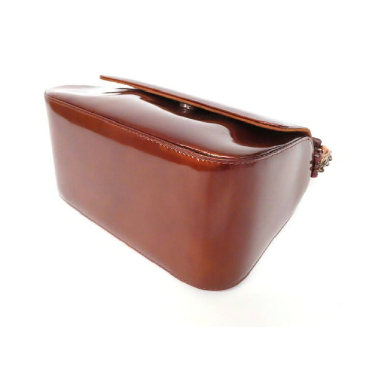 楽天市場】【美品】BALLY バリー Bロゴチェーン エナメルレザー ワン 