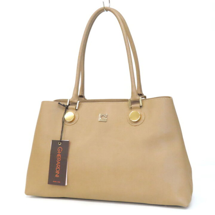 楽天市場】【美品】GHERARDINI ゲラルディーニ ロゴ金具 本革 レザー 