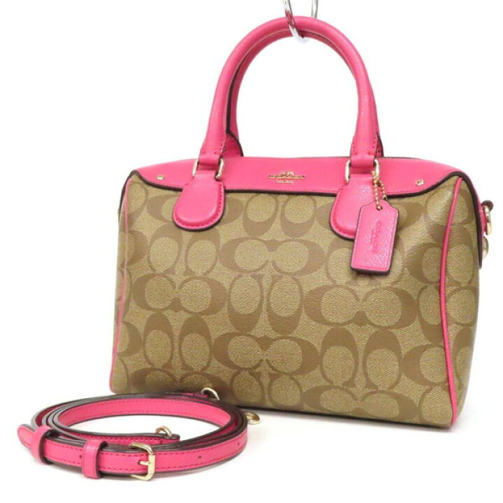 Coach Signature Mini Hand Bag Brown Y2K COACH パッチワーク 