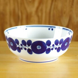 白山陶器 波佐見焼 BLOOM ブルーム ボウル LL 21.5cm サラダボウル 大鉢 盛り鉢 どんぶり 北欧風 手描き花柄