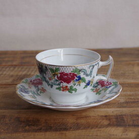 ブース フロラドラ 薔薇 花柄 ティーカップ ソーサー イギリス アンティーク 食器 Booths Floradora 陶器 #230912-5 【海外直輸入中古品】