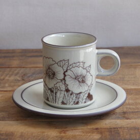 HORNSEA Cornrose ホーンジー コーンローズ コーヒーカップ ソーサー #240728-1~6 【海外直輸入中古品】