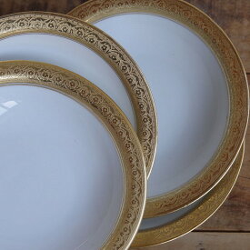 4枚セット ローゼンタール ゴールド 花柄 デザートボウル ベリーボウル 小鉢 13cm Rosenthal #250314【海外直輸入中古品】