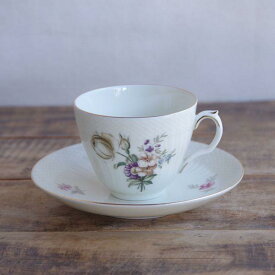 ロイヤルコペンハーゲン フリセンボー コーヒーカップ ソーサー 北欧 ヴィンテージ アンティーク 食器 陶器 花柄 #231119-4 【海外直輸入中古品】