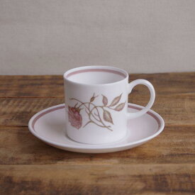 スージークーパー タリスマン コーヒーカップ ソーサー ピンク 薔薇 花柄 ヴィンテージ 食器 #230225-8 【海外直輸入中古品】