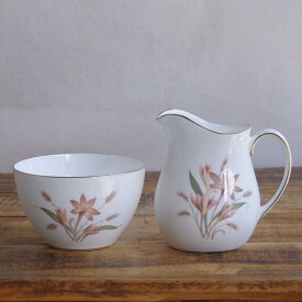 ウェッジウッド クロッカス シュガーボウル クリーマー Wedgwood Crocus #250504-1~6 【海外直輸入中古品】