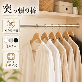 【全品20％OFF】突っ張り棒 ステンレス 強力 つっぱり棒 伸縮棒 耐荷重 カーテン 衣類 コート掛け 棚 収納 伸縮自在 ベランダ リビング 洗面所 トイレ お風呂 浴室 玄関 クローゼット収納 押入れ 簡単 伸縮 布団干し カーテンロッド 物干し 間仕切りカーテン おしゃれ