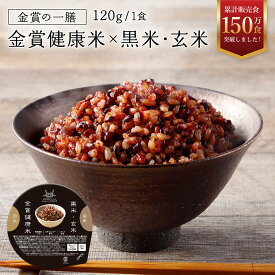 ＼定期なら10%OFF！／【金賞の一膳 黒米・玄米】 ご飯パック 金賞健康米 健康 玄米パック ビタミン ごはんパック 大人気 120g パックごはん レトルトごはん パックライス 低GI GABA 食物繊維 減量 ダイエット 雑穀 金賞米