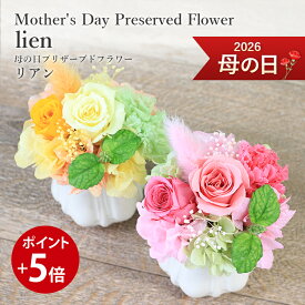 【ポイント5倍】 送料無料 楽天1位 プリザーブドフラワー 銀座花門 〜プリザ銀座〜『リアン』 母の日ギフト 2色からご選択 母の日 プレゼント 花 お花 フラワー ギフト フラワーギフト かわいい バラ アジサイ プリザーブド 選べる花色