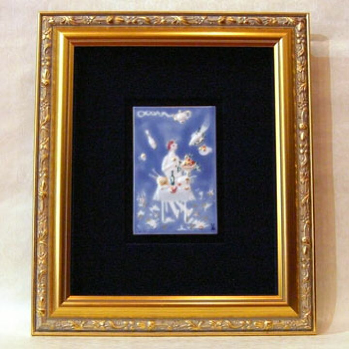 楽天市場】マイセン 陶板【マイセン】meissen陶板画/青のメルヘン魔法 