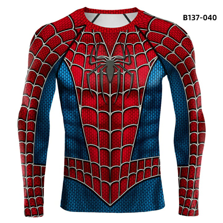 楽天市場】コスプレ ハロウィン コスプレ スパイダーマン風 Tシャツ  