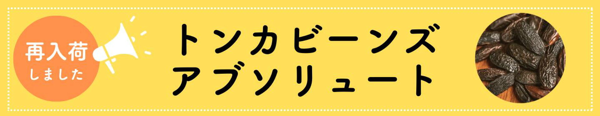 トンカビーンズ再入荷のお知らせ