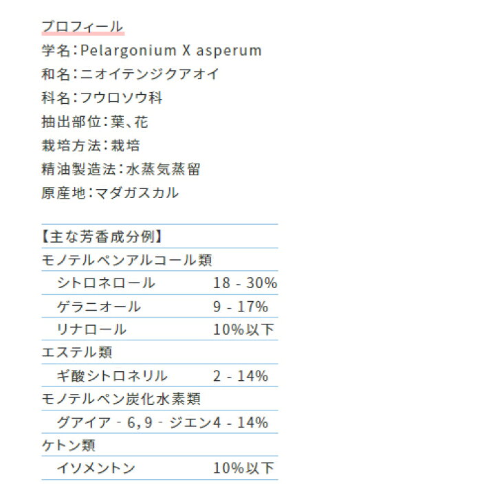 楽天市場】【フロリハナ公式】オーガニック ゼラニウムブルボンオイル 5g(5.81ml) エッセンシャルオイル 精油 アロマオイル 無添加 ピュア 天然 AEAJ表示基準適合認定精油 アロマテラピー : フロリハナ 楽天市場】【フロリハナ公式】オーガニック ゼラニウムブルボンオイル 5g(5.81ml) エッセンシャルオイル 精油 アロマオイル 無添加 ピュア 天然 AEAJ表示基準適合認定精油 アロマテラピー : フロリハナ