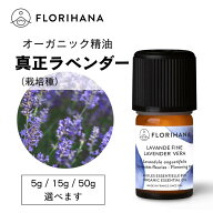 【フロリハナ公式】 ラベンダー 精油 （真正ラベンダー／栽培種） オーガニック 5g/15g/50g 天然100% エ…