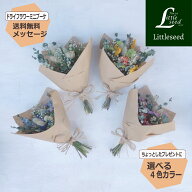 【ドライフラワー ミニブーケ】 選べる4色カラー メッセージカード付き 送料無料 ギフトプレゼント 母 女…