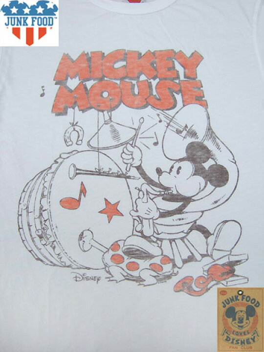 楽天市場】【メール便可】JUNK FOOD×Disney/Tシャツ[MICKEY MOUSE 