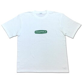 メール便 LUEUF ルフ プリントTシャツ FICATTOLA ホワイト ビッグT ロゴT 天竺 カットソー MadeinJAPAN 日本製 M340424