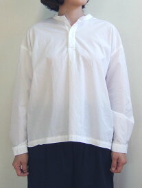 D.M.G ドミンゴ DMG 16-534X 31-8 バックオープンシャツ プルオーバー ブロードシャンブレー ホワイト 白 MadeinJAPAN 日本製