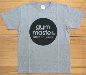 メール便 gym master ジムマスター サークルロゴTee Tシャツ グレー×オリーブ サークル ロゴ フロッキー カットソー 半袖 G799301