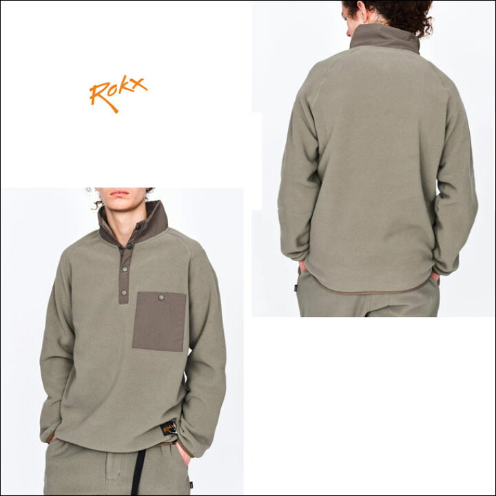 楽天市場】ROKX ロックス CLASSIC 200 FLEECE SNAP TOP フリース 