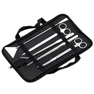 水草 ピンセット 水草ハサミ 水槽 メンテナンス 5点セット トリミング用ハサミ ステンレスハサミ トリミング用キット サンドフラッター アクアリウム 専用バッグ付