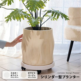 【送料無料】シリンダー型マグネシウムプランター北欧 丸型 プラスチック 樹脂 大型 おしゃれ 植木鉢 丸形 バレル型円柱 大きい 室内 屋外 カバー ガーデンボックス フラワーベース ガーデンポット 深い 深型 野菜 植木鉢 鉢植え 花鉢