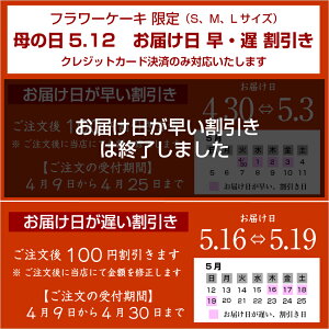 【母の日プレゼント早割フラワーケーキ】花フラワーアレンジメントギフトアレンジメントフラワーギフトお祝い母アレンジ