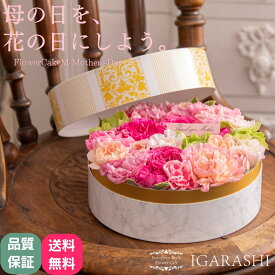 【楽天3冠】【 フラワーケーキ Mサイズ 】 花 ギフト 誕生日 母の日 春 退職 フラワー バラ カーネーション お祝 おしゃれ プレゼント フラワーボックス アレンジメント フラワーギフト お祝い アレンジ 送料無料