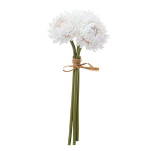【造花 アーティフィシャルフラワー】マムバンチ(1束3本) アイボリ− a-34686-091 【ascaアスカ】