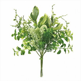 【アーティフィシャルフラワー　造花　グリーン　リーフ　多肉植物】　フレッシュグラスブーケ　LT．GREEN fg009342-zzz ミニリーフ【東京堂】