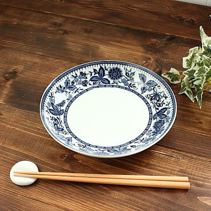 楽天市場】染付/19.5cm深皿(和食器 皿 盛皿 大皿 お皿 アウトレット 