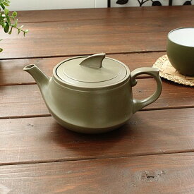 常滑焼 モスグリーンポット※ステンレス製茶漉し付き(和食器 常滑焼 ポット 茶器 業務用 業務用食器 茶漉し アウトレット)