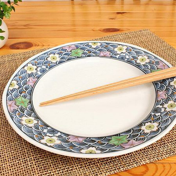 楽天市場】桜ともみじ柄のプレート(大)(和食器 強化食器 大皿 お皿 盛  