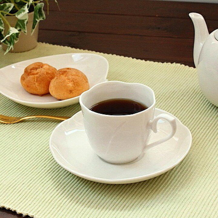 楽天市場】(アイボリー) 華カップ＆ソーサー(洋食器 カップ コーヒー 