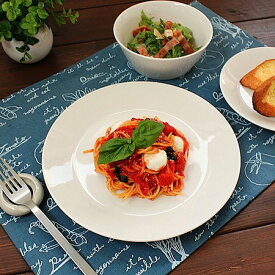 23.5cm/リムプレート(洋食器 白い食器 アウトレット パスタプレート プレート お皿 大皿 カフェ風 カフェ食器 業務用 業務用食器 多治見美濃焼 日本製)